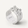 Marco Bicego Rings|Seven-Band White Gold Ring With Prong-Set Diamonds