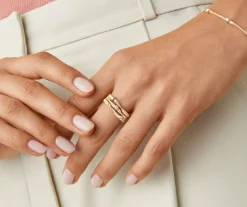 Marco Bicego Rings|Three-Band Diamond Ring