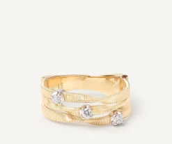 Marco Bicego Rings|Three-Band Diamond Ring