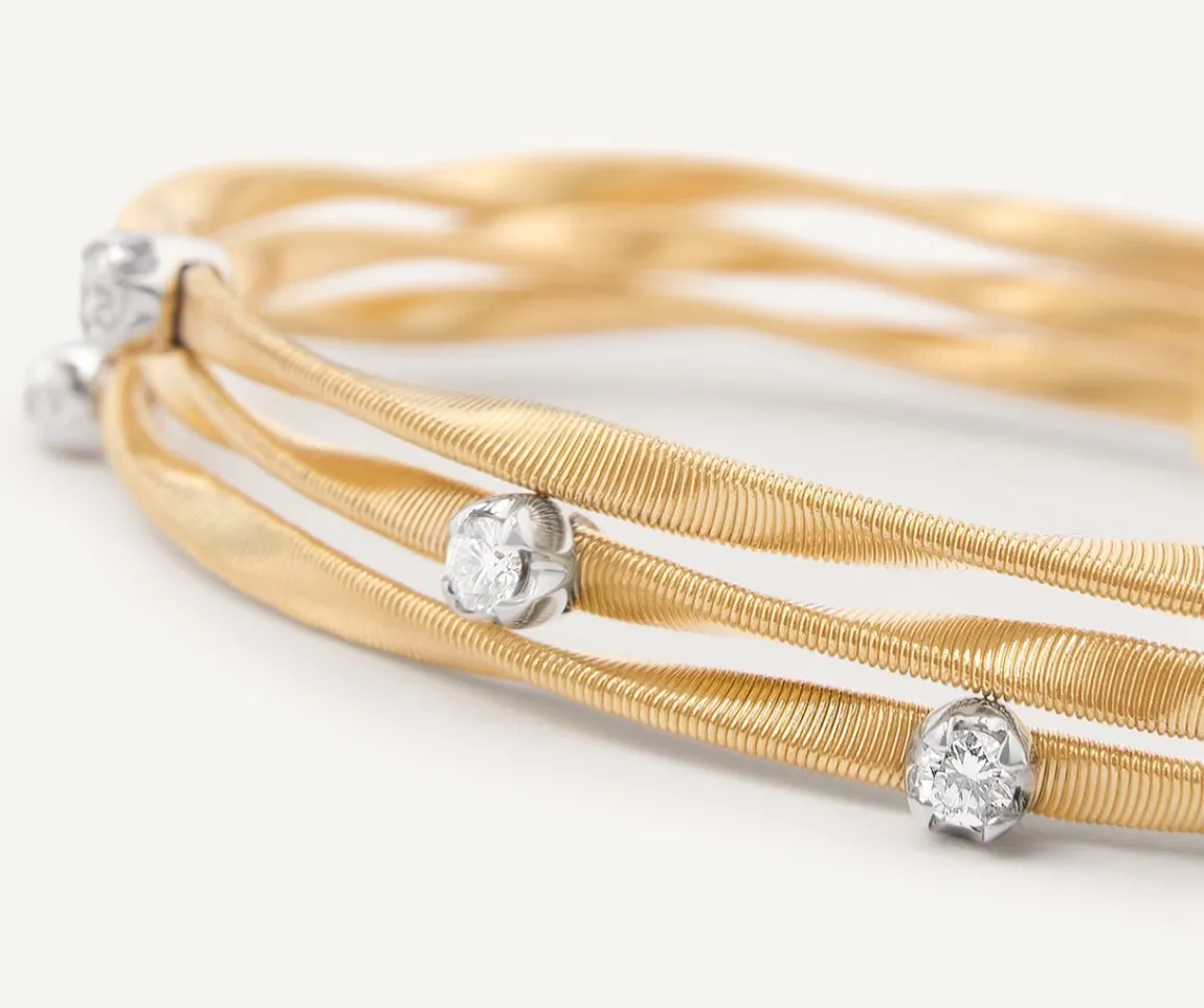 Marco Bicego Bracelets|Three-Strand Diamond Bracelet