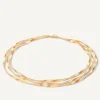 Marco Bicego Necklaces|Three-Strand Gold Necklace, Supreme