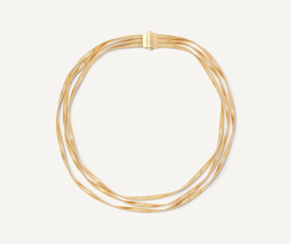 Marco Bicego Necklaces|Three-Strand Gold Necklace, Supreme