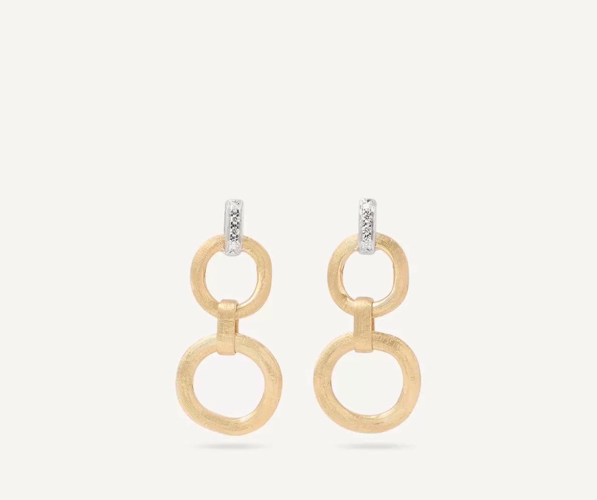 Marco Bicego Double-Drop Gold Diamond Earrings | Earrings